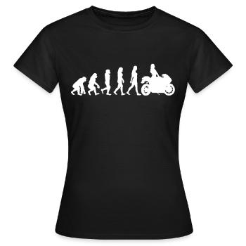 Bikerin - Frauen T-Shirt - Schwarz - Vorne - AI Model Female 172 dark (172cm)
