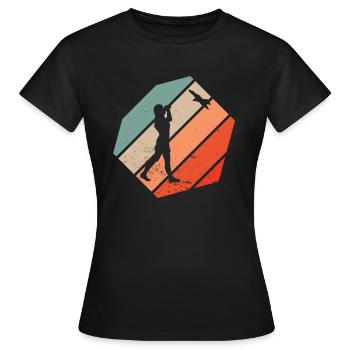 Observation des oiseaux - T-shirt Femme - noir - Devant - AI Model Female 172 dark (172cm)