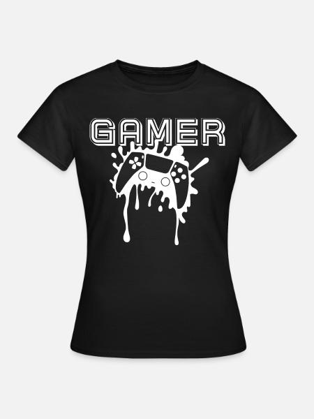 Gamer-Spielkonsole - Frauen T-Shirt - Schwarz