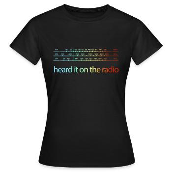 Radio Hi-Fi Vintage Audio stéréo HiFi rétro - T-shirt Femme - noir - Devant - AI Model Female 172 dark (172cm)