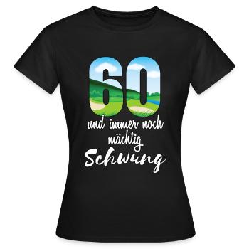 Golfer Geschenk 60 Jahre - Frauen T-Shirt - Schwarz - Vorne - AI Model Female 172 dark (172cm)