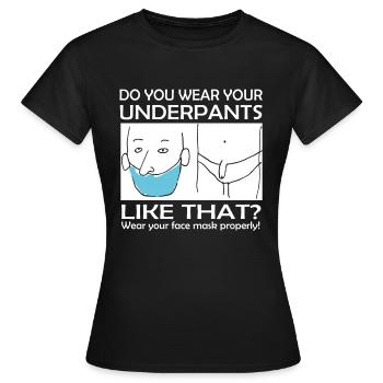 Lustiger Corona Spruch - Frauen T-Shirt - Schwarz - Vorne - AI Model Female 172 dark (172cm)