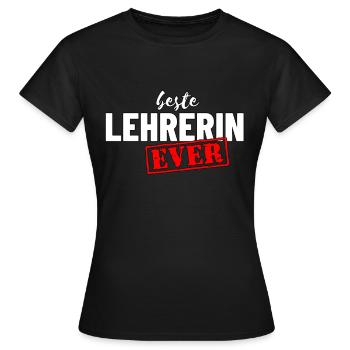 Beste Lehrerin Ever - Frauen T-Shirt - Schwarz - Vorne - AI Model Female 172 dark (172cm)