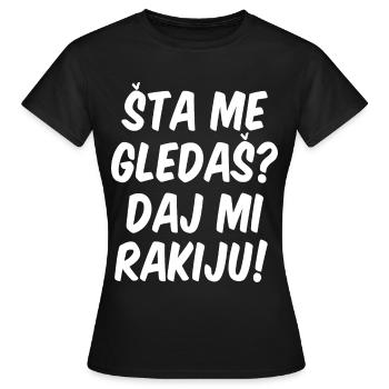 Sarajevo Yougoslavie sort design cadeau - T-shirt Femme - noir - Devant - AI Model Female 172 dark (172cm)