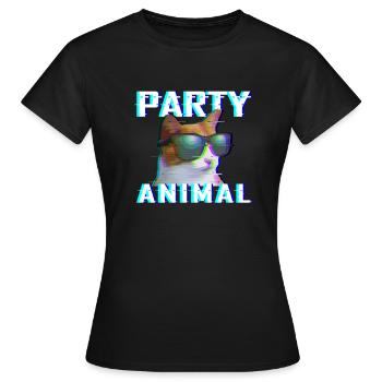 EDM Rave Electro Dubstep Hardstyle - Women's T-Shirt - black - Front - AI Model Female 172 dark (172cm)