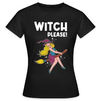 Walpurgis nuit fille sorcière à balais idée de cadeau - T-shirt Femme - noir - Devant - AI Model Female 172 dark (172cm)