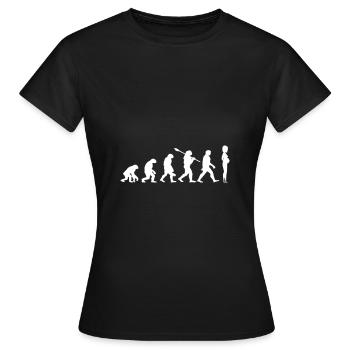 Evolution femmes enceintes - T-shirt Femme - noir - Devant - AI Model Female 172 dark (172cm)