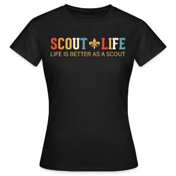 Avez-vous une passion pour le scoutisme, la randonnée et la cam - T-shirt Femme - noir - Devant - AI Model Female 172 dark (172cm)
