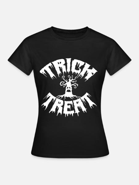 Trick Treat, Halloween. - Frauen T-Shirt - Schwarz