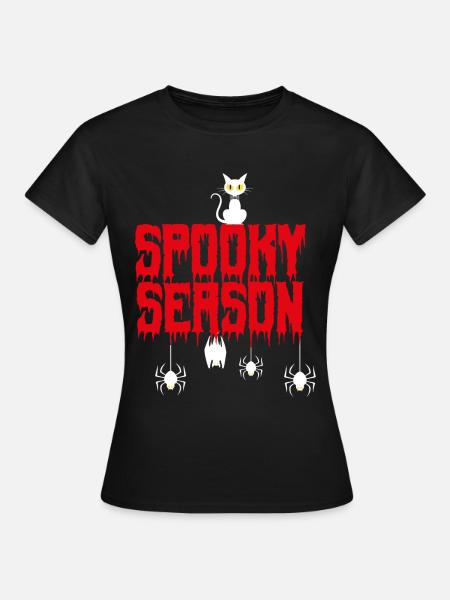 SPOOKY season . - T-shirt Femme - noir