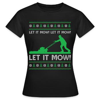 Affreuse tonte de Noël - Laissez-la tondre! Laissez-le tondre! Le - T-shirt Femme - noir - Devant - AI Model Female 172 dark (172cm)