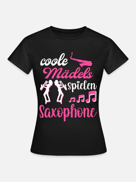Saxophon. - Frauen T-Shirt - Schwarz