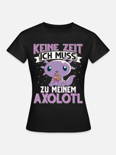 Axolotl - Frauen T-Shirt - Schwarz