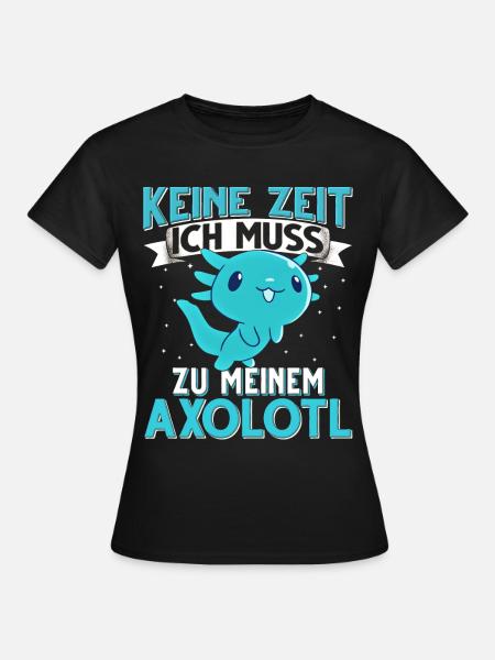 Axolotl - Frauen T-Shirt - Schwarz