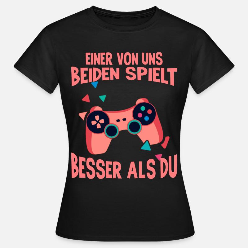 Der Controller Soll Mit Dir Sein. Videospiele - Frauen T-Shirt - Schwarz