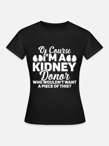 Nierenspender - Frauen T-Shirt - Schwarz