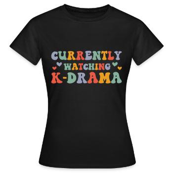 K-Drama - Frauen T-Shirt - Schwarz - Vorne - AI Model Female 172 dark (172cm)