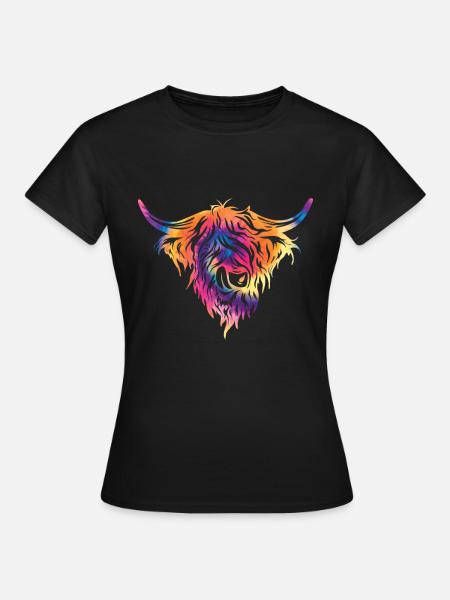 Highland cow - Women's T-Shirt - black