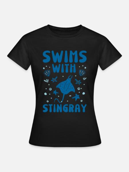 Stachelrochen - Frauen T-Shirt - Schwarz