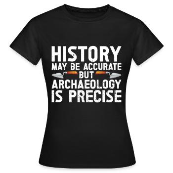 Archéologie - T-shirt Femme - noir - Devant - AI Model Female 172 dark (172cm)