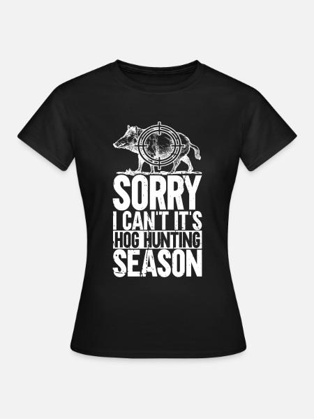 Schweinejagd Jäger Schweinejagd - Frauen T-Shirt - Schwarz
