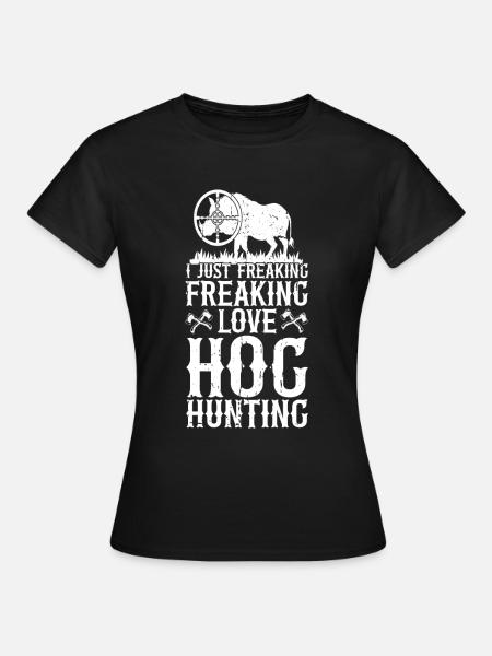 Schweinejagd Jäger Schweinejagd - Frauen T-Shirt - Schwarz