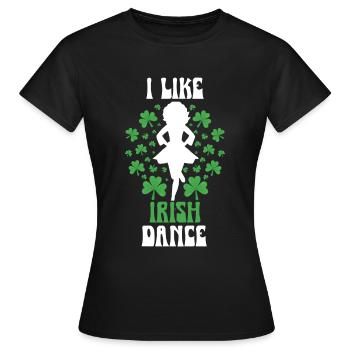 Irish Dance St. Patrick's Dance - Women's T-Shirt - black - Front - AI Model Female 172 dark (172cm)