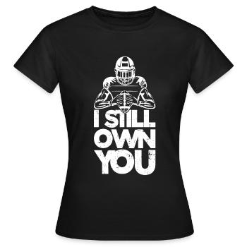 Lineman Football Player Offensive Defensive - Frauen T-Shirt - Schwarz - Vorne - AI Model Female 172 dark (172cm)