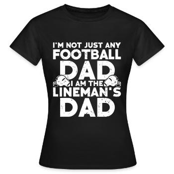 Lineman Football Player Offensive Defensive - Frauen T-Shirt - Schwarz - Vorne - AI Model Female 172 dark (172cm)
