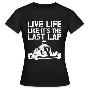 Faire du karting - T-shirt Femme - noir - Devant - AI Model Female 172 dark (172cm)