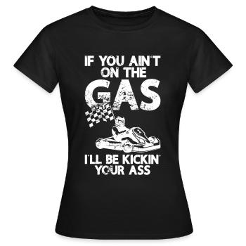 Faire du karting - T-shirt Femme - noir - Devant - AI Model Female 172 dark (172cm)