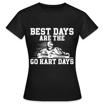 Faire du karting - T-shirt Femme - noir - Devant - AI Model Female 172 dark (172cm)