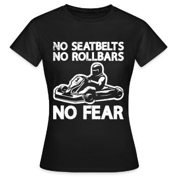Faire du karting - T-shirt Femme - noir - Devant - AI Model Female 172 dark (172cm)