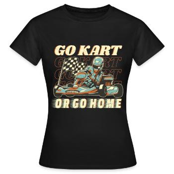 Faire du karting - T-shirt Femme - noir - Devant - AI Model Female 172 dark (172cm)