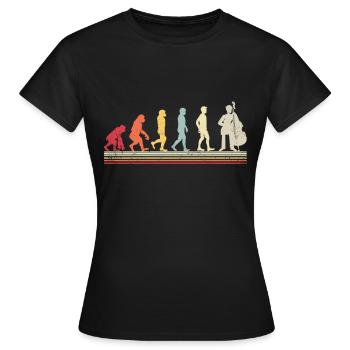 Cello -Musikinstrument - Frauen T-Shirt - Schwarz - Vorne - AI Model Female 172 dark (172cm)