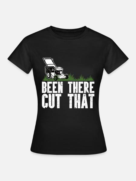 Rasenmähen - Frauen T-Shirt - Schwarz