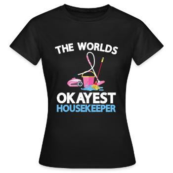 Ménage - T-shirt Femme - noir - Devant - AI Model Female 172 dark (172cm)
