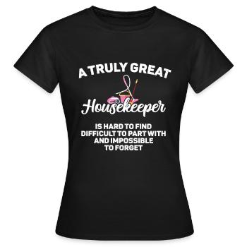 Ménage - T-shirt Femme - noir - Devant - AI Model Female 172 dark (172cm)