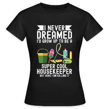 Ménage - T-shirt Femme - noir - Devant - AI Model Female 172 dark (172cm)