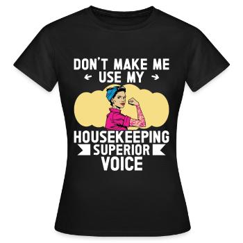 Ménage - T-shirt Femme - noir - Devant - AI Model Female 172 dark (172cm)
