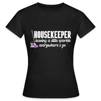 Ménage - T-shirt Femme - noir - Devant - AI Model Female 172 dark (172cm)