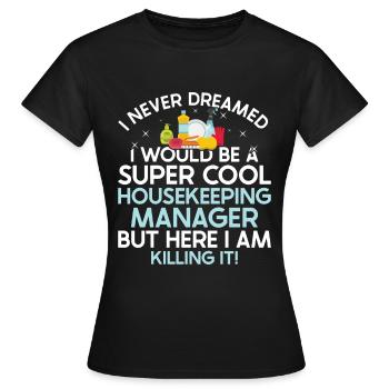 Ménage - T-shirt Femme - noir - Devant - AI Model Female 172 dark (172cm)