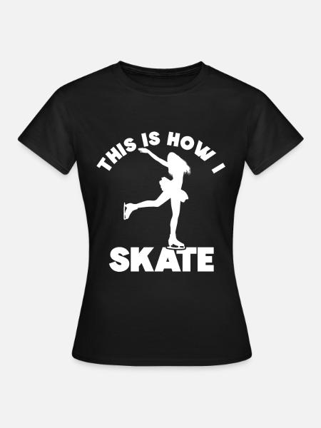 Eislaufen - Frauen T-Shirt - Schwarz