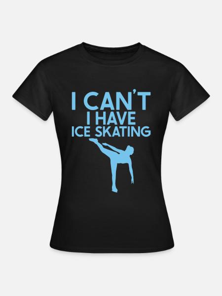 Eislaufen - Frauen T-Shirt - Schwarz