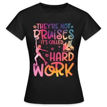 Patinage - T-shirt Femme - noir - Devant - AI Model Female 172 dark (172cm)