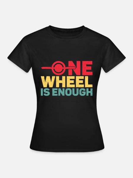 Einrad - Frauen T-Shirt - Schwarz