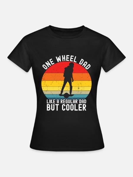Einrad - Frauen T-Shirt - Schwarz