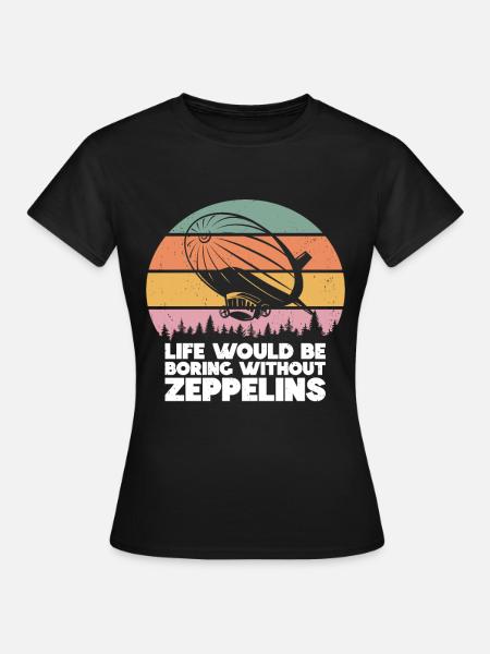 Zeppelin - Frauen T-Shirt - Schwarz