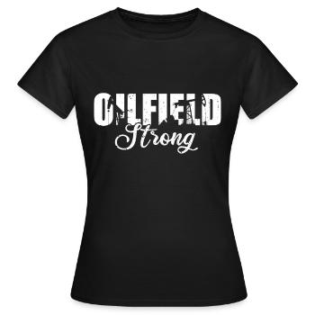 Champ pétrolifère - T-shirt Femme - noir - Devant - AI Model Female 172 dark (172cm)