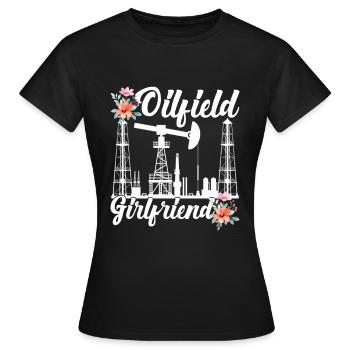 Champ pétrolifère - T-shirt Femme - noir - Devant - AI Model Female 172 dark (172cm)